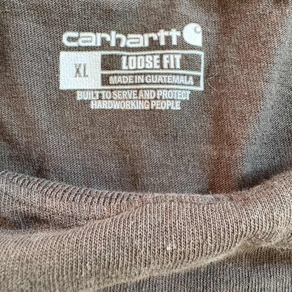 Carhartt XL Loose Fit T-Shirt Green/Brown - Picture 5 of 5